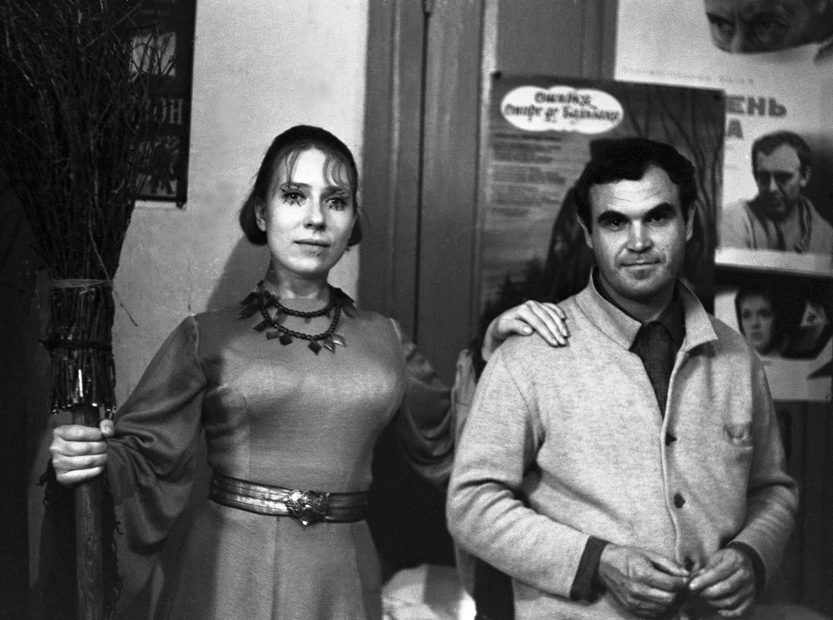 Инна Чурикова и Глеб Панфилов на съемках фильма «Начало», 1970 год