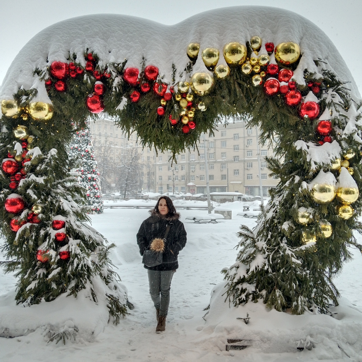Под московским снегопадом