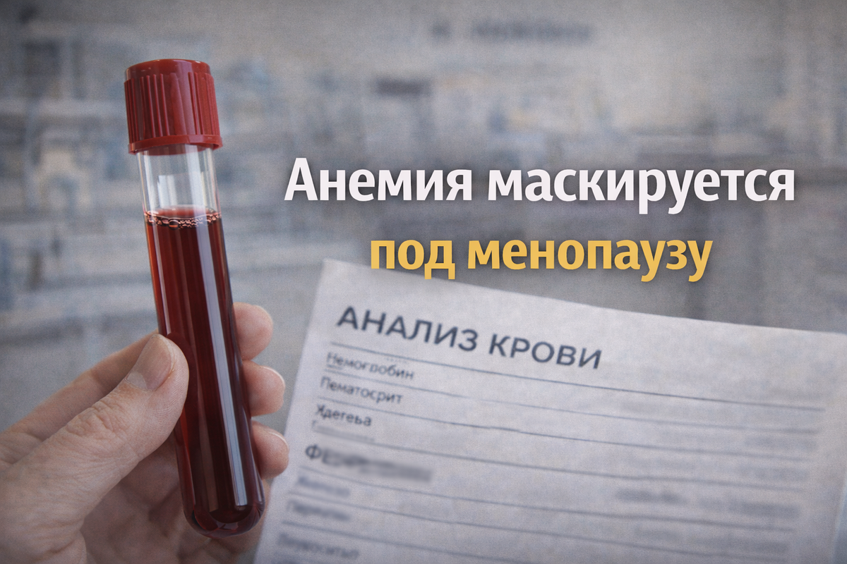Симптомы анемии могут маскироваться под менопаузу: как отличить - узнайте из этой статьи 