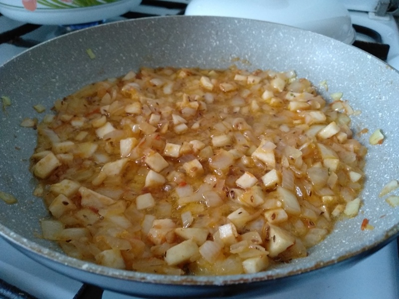 В процессе тушения