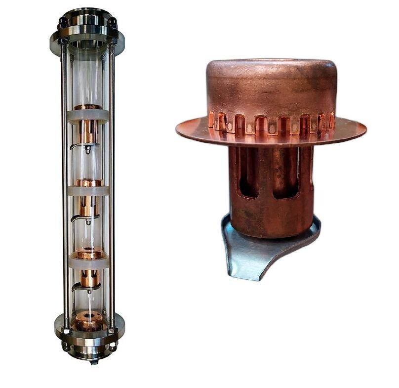 Колонна медная тарельчатая моно колпачковая ProCap для зерновых браг.