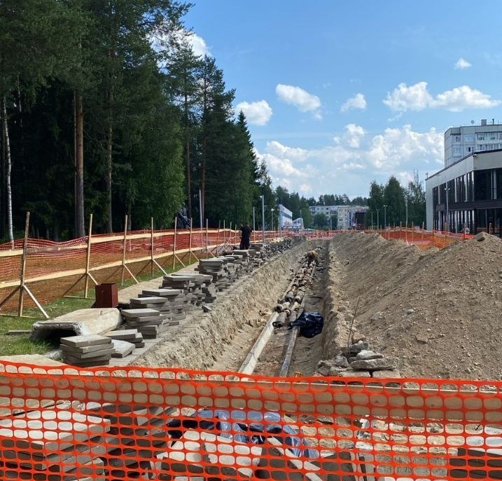    Ремонт сетей водоснабжения в 2025 году. Фото: Минстрой Карелии / ВК.