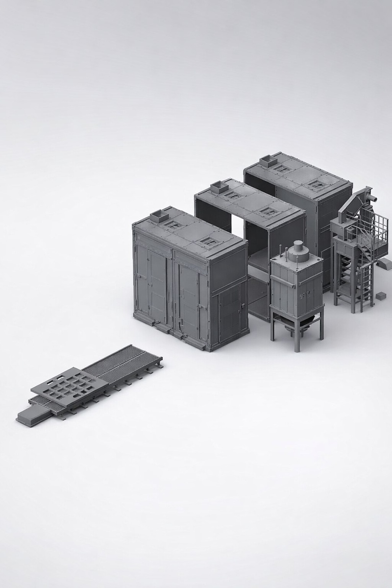 Дробеструйная камера модульного типа 