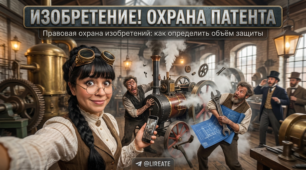    Определение объема защиты патента на изобретение Лирейт