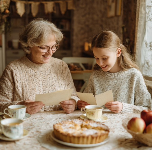 Бабушка и внуки