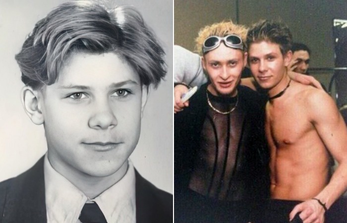 Митя Фомин в молодости с Шурой.