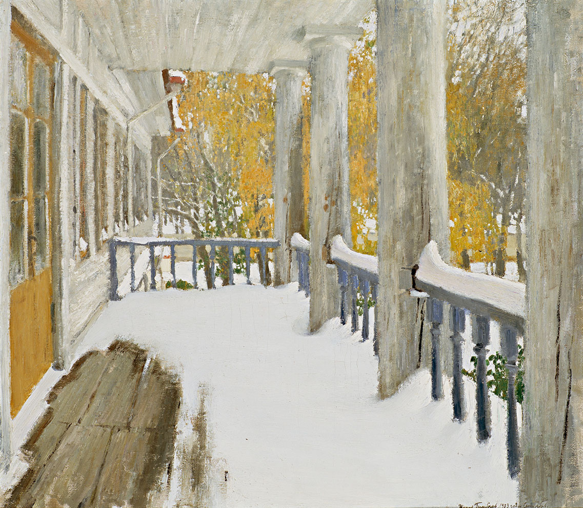 Игорь Грабарь. Сентябрьский снег. 1903. Холст, масло.
Государственная Третьяковская галерея