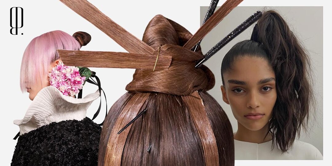 Пышные хвосты на макушке у моделей Jacquemus, пучки-шипы на показе Dior и ирокезы из перьев у Peet Dullaert — кажется, трендовые прически