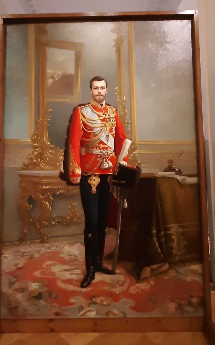 Портрет Николая II для Актового зала Петровского торгово-коммерческого училища.1896г. (Сейчас средняя общеобразовательная школа № 206, г.Санкт-Петербург). Художник Илья Савич Галкин  (1860–1915)