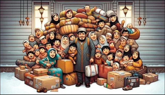 Дабы не нарушать закон и не вставлять лица реальных людей, взял в интернете просто такую картинку Фотографии реальных "московских" семей вы можете сами найти в том же интернете. 