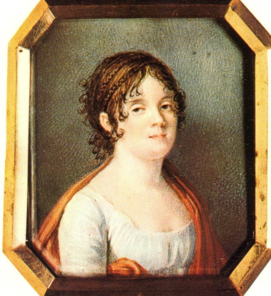 Илл. 5Неизвестный художник. Портрет Екатерины Александровны Толстой, урожденной Вяземской. 1800-е. Миниатюра (?)
