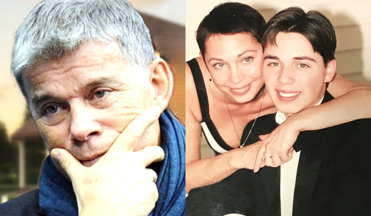 на фото Ирина и Олег Газмановы с сыном 