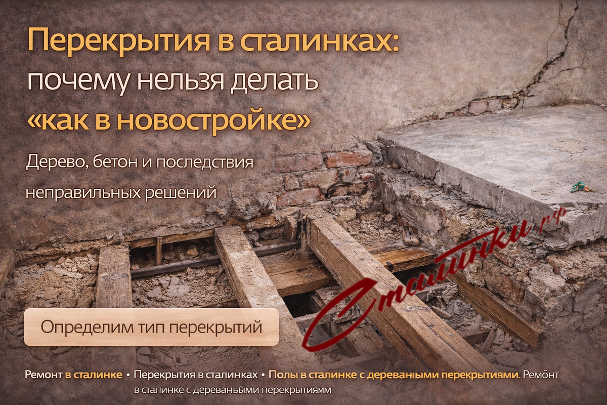 Перекрытия в сталинке - Сталинки.рф