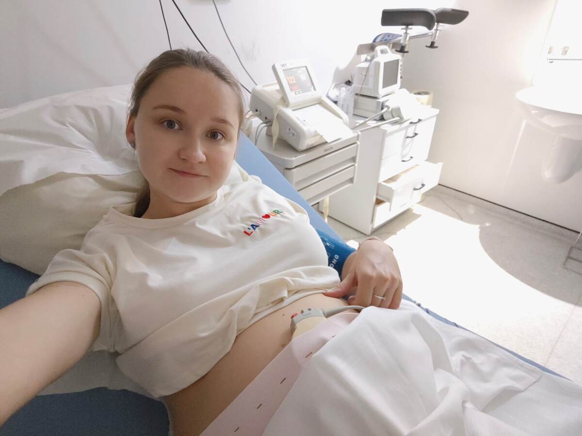 В приемном покое - здесь у меня уже схватки