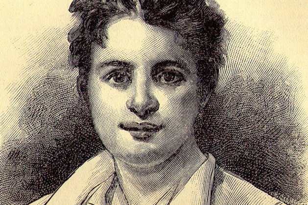  гравюра с изображением Оноре де Бальзака в юности