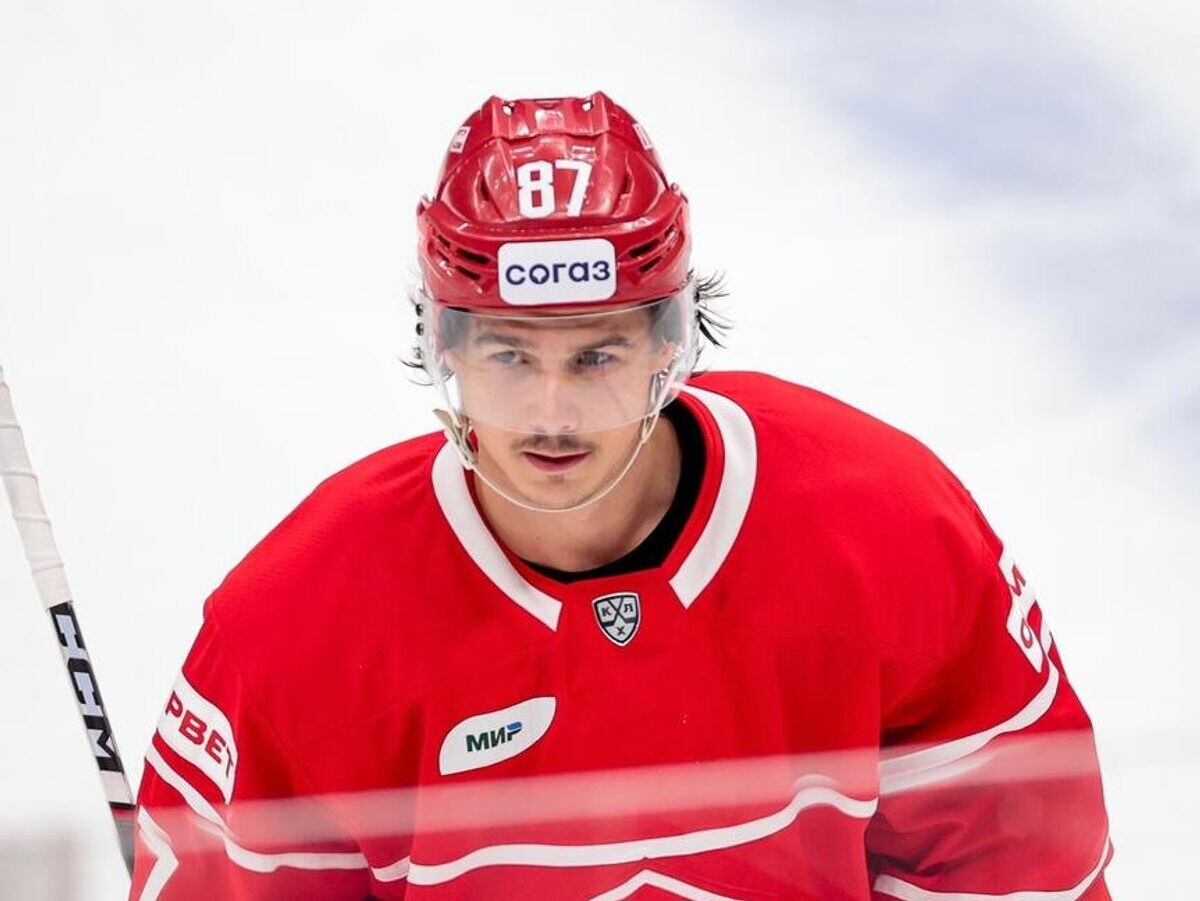    Нападающий "Спартака" Николай Голдобин | © Фото : Пресс-служба ХК "Спартак"