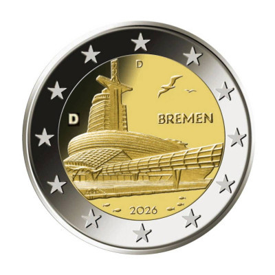 2€ 2026 Bremen (аверс).