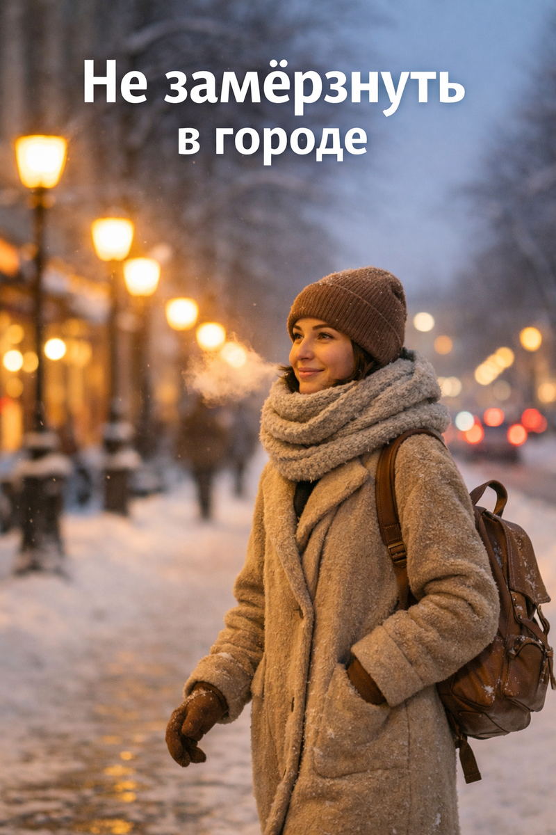 Лайфхак: как не замёрзнуть в городе при долгих зимних прогулках