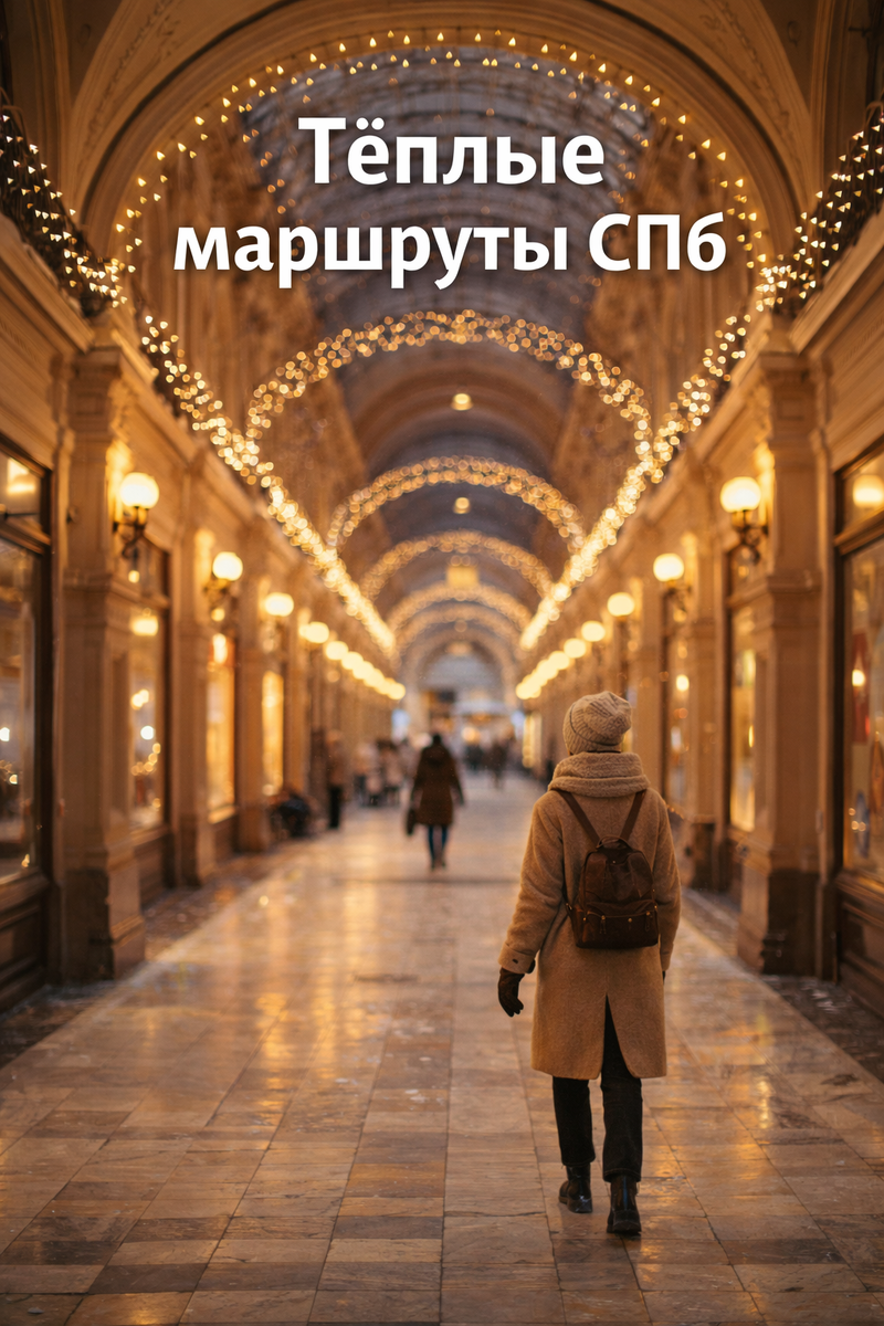 Гид Санкт-Петербург: тёплые маршруты для зимних прогулок