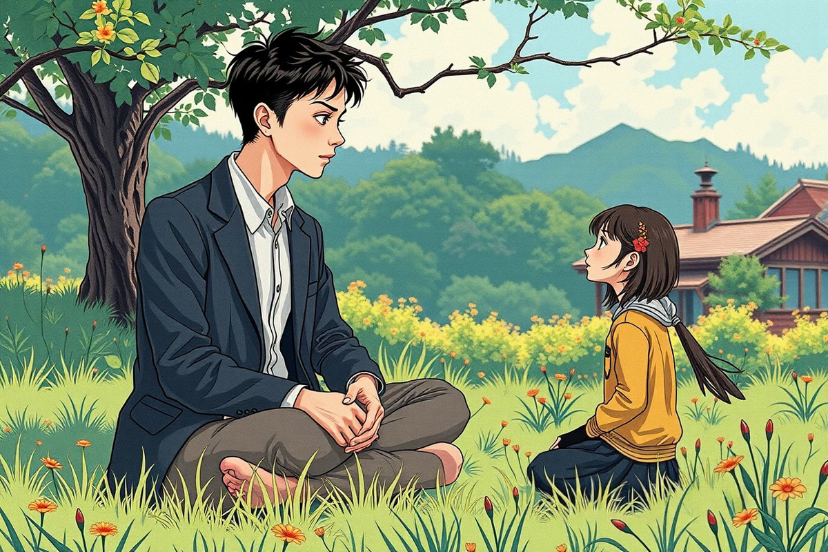 Иллюстрация к пересказу книги Кафка на пляже