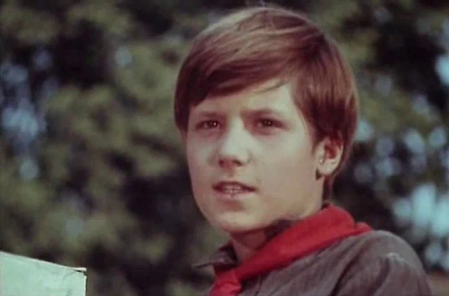 Сергей в роли Миши Полякова. Фильм "Бронзовая птица".