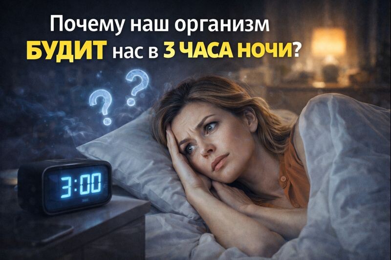 Почему наш организм будит нас в 3 часа ночи?
