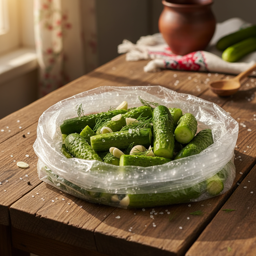 Малосольные огурцы в пакете: летняя классика на вашем столе