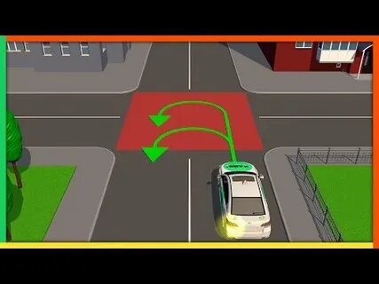 Разворот на перекрестке с инспектором ГИБДД.