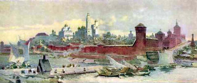 Московский Кремль начало XVI века. Из открытых источников.