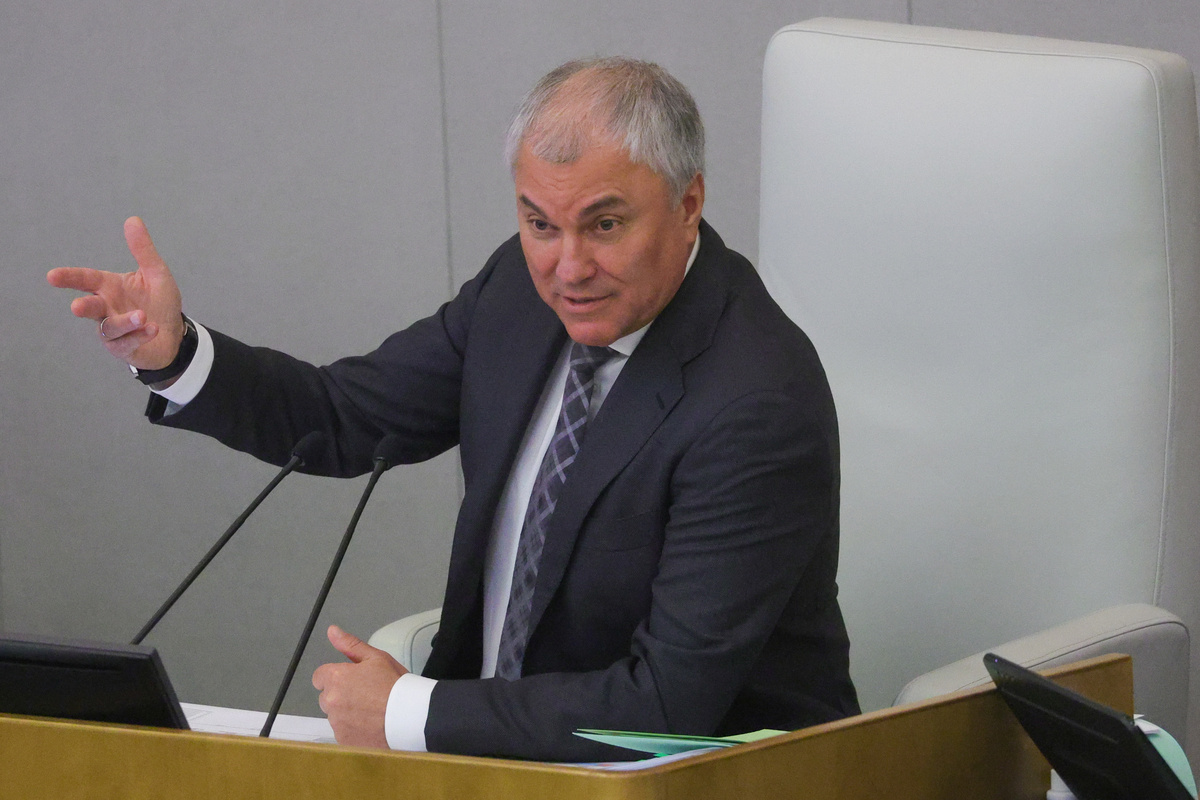    Председатель Госдумы РФ Вячеслав Володин. Фото: Shatokhina Natalia/news.ru/Global Look Press