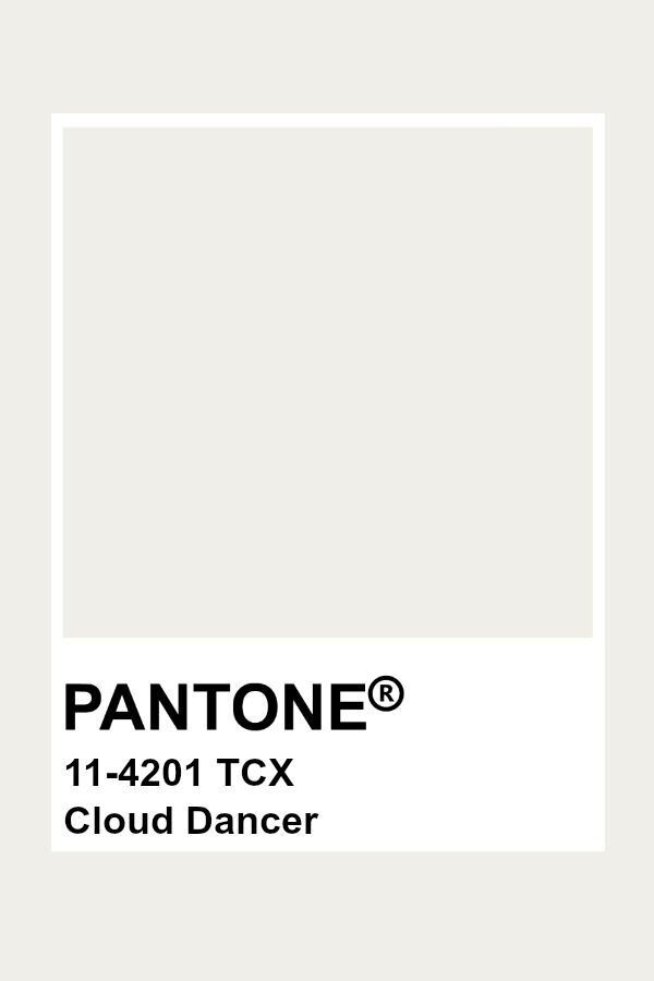 2. Pantone. Color 2026 Cloud Dancer.