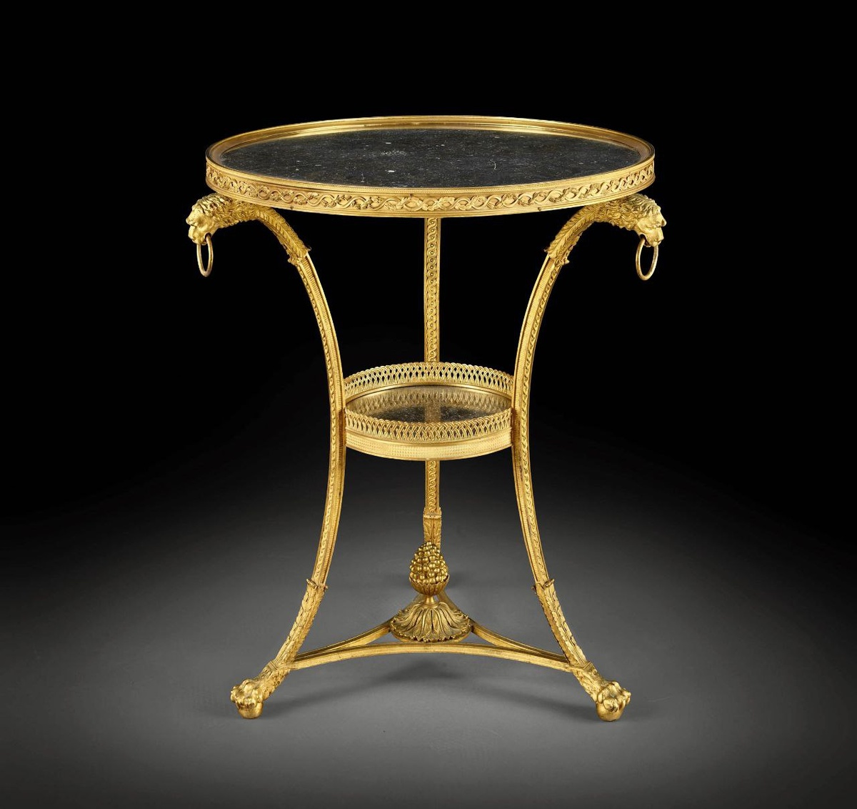 Геридон. Бронза, золото, мрамор. Россия, начало XIX века / Коллекция Galerie Léage, Париж