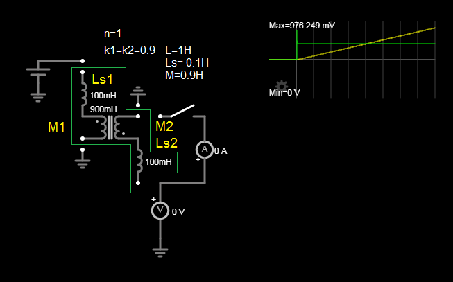 рис. эквивалентная схема двух магнитно связанных контуров