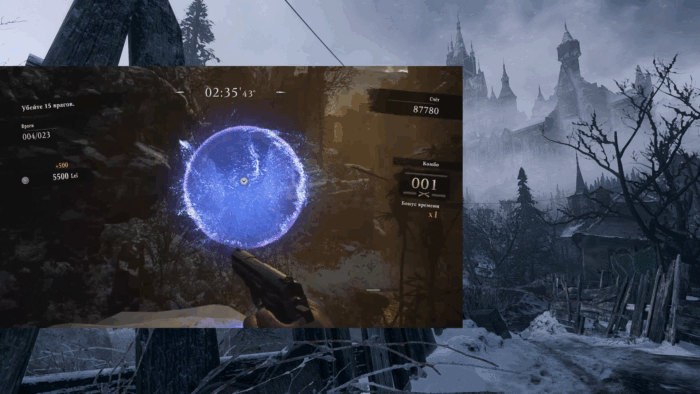 Gif картинка "Синяя и жёлтая сфера"