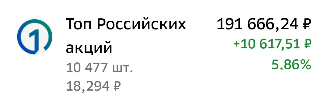 Фото брокерского счёта.