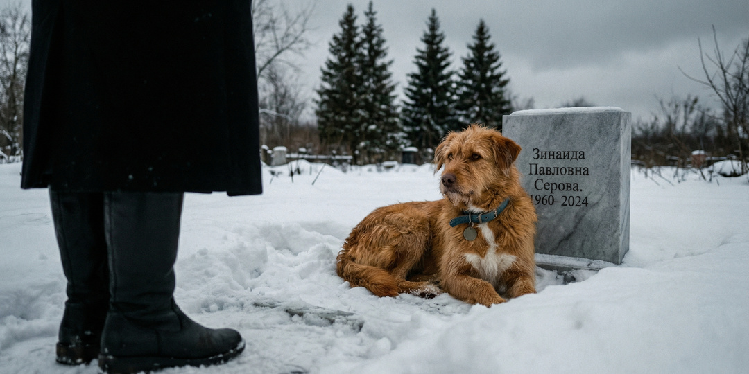 На маминой могиле лежала чужая собака. Она приходила сюда каждый день целый год