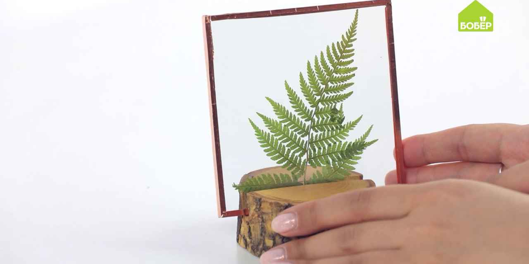 Декоративная композиция «Гербарий в стекле»