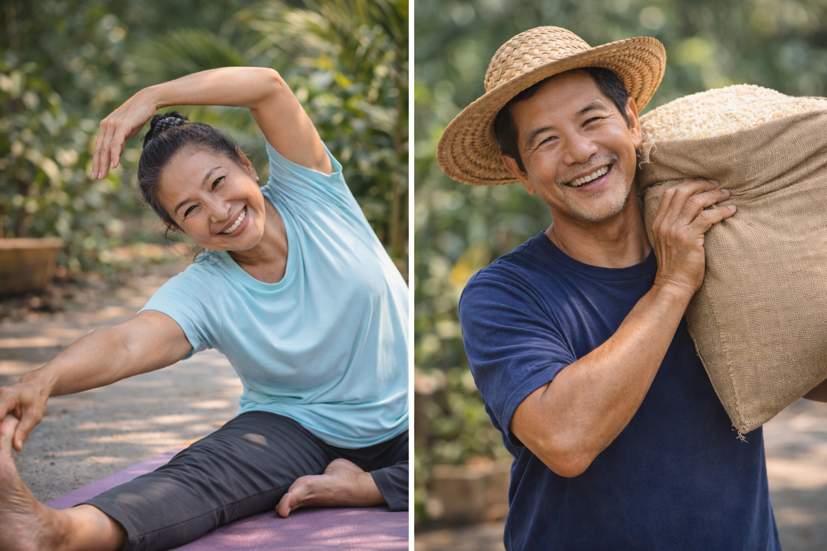 Разве скажешь, что им по 80 слишним лет? Это Таиланд!