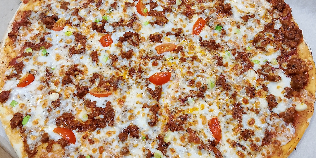 Пицца с говяжьим фаршем 🍕!