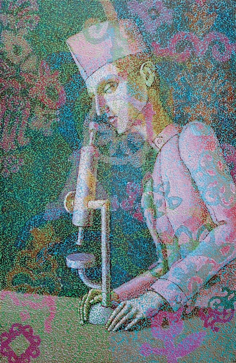 "Клон", 60,5х40,5 см, холст, масло, 1999-2000 гг. Автор картины - Алексей Акиндинов.