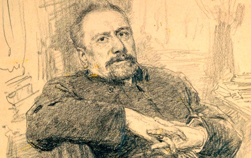 И.Е. Репин 'С.Лесков', 1889 / Wikimedia