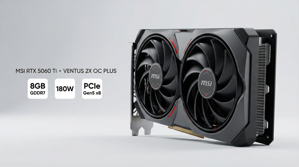 MSI GeForce RTX 5060 Ti 8G VENTUS 2X OC PLUS