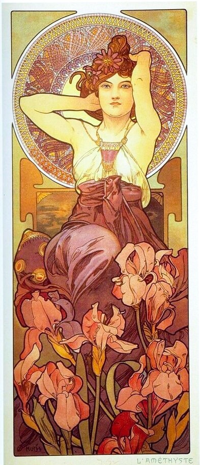 Альфонс Муха "Аметист" (1890)