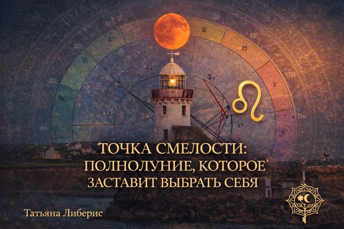 Если в последнее время Вы острее реагируете, чувствуете усталость от роли «удобного человека» и желание что-то изменить — это не случайно. Полнолуние во Льве подсвечивает внутреннюю правду и помогает понять, где Вы предаёте себя. Подробно — для всех знаков.