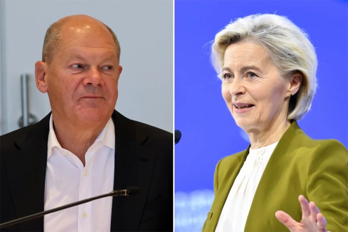    Олаф Шольц и Урсула фон дер Ляйен.