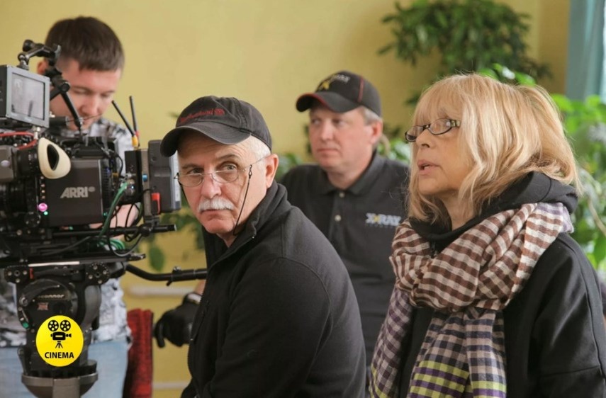 На съёмочной площадке фильма  "Две женщины" (2014).