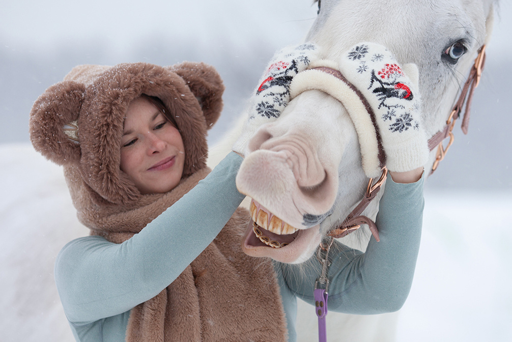 Оцените размер зубов