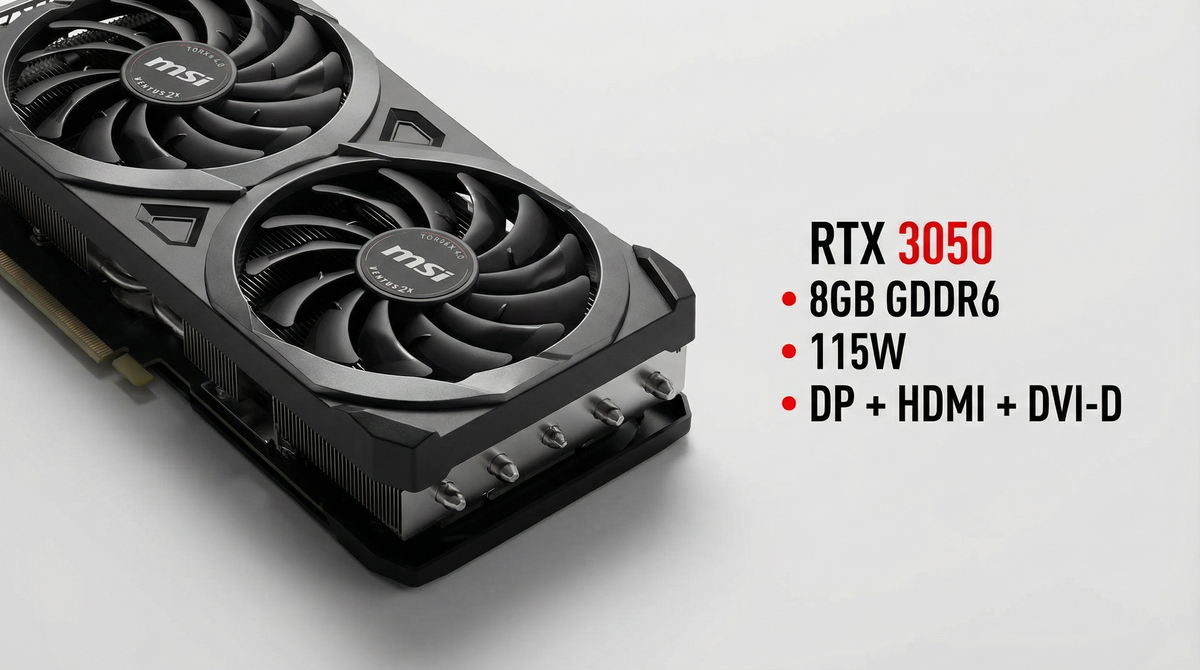 MSI RTX 3050 VENTUS 2X XS 8GB OC