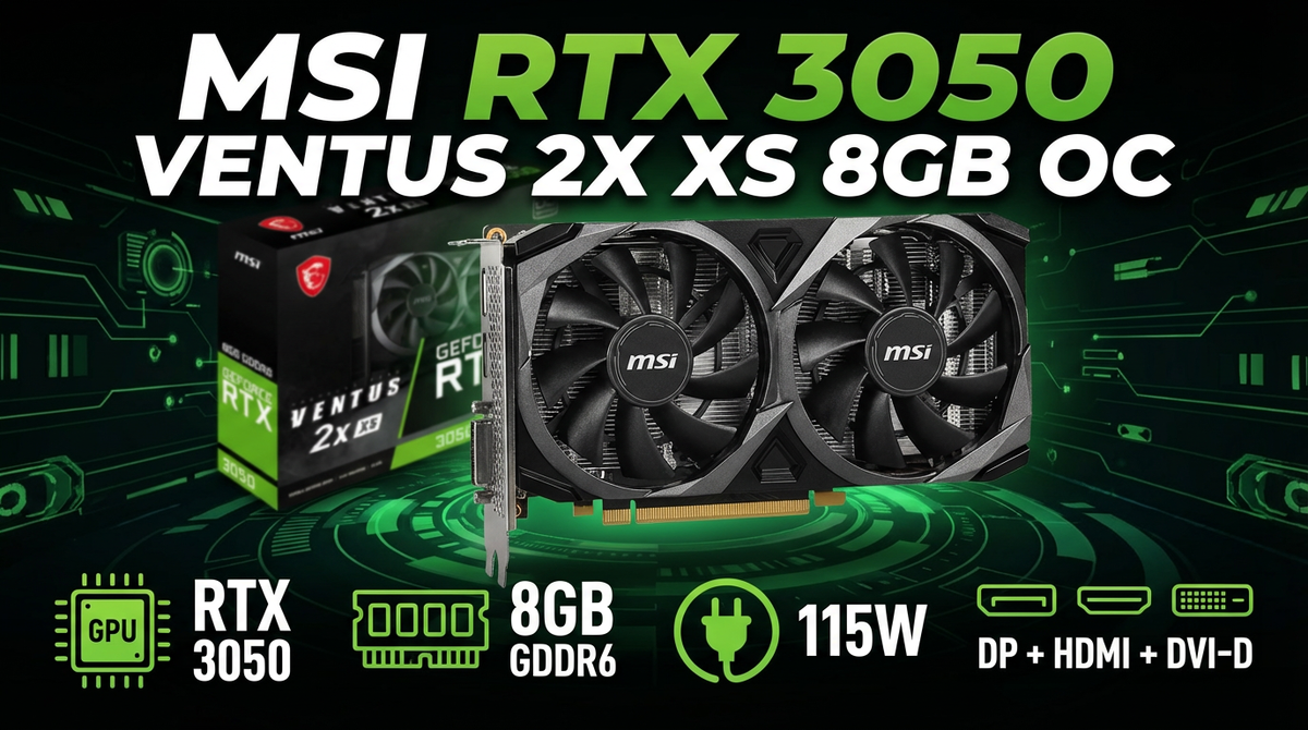 MSI GeForce RTX 3050 VENTUS 2X XS 8GB OC