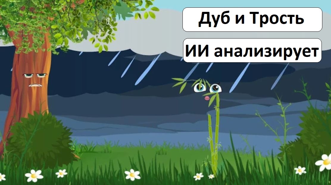 Басня И. А. Крылова «Дуб и трость». С чем и с кем ты мог бы ассоциировать эту басню в современном мире?